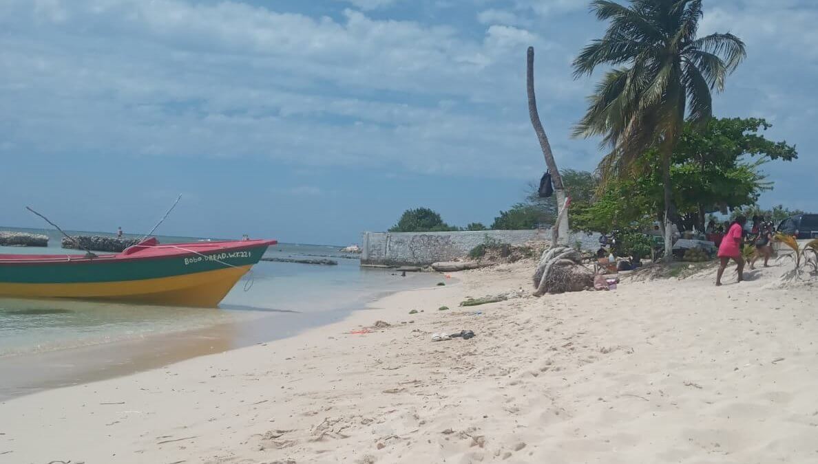 Jamaika boot Strand zuschnitt